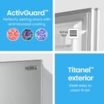 GECKO 139L Upright Portable Fridge / Freezer, 12V/24V for Motorhome and Caravan, Silver - Image 8