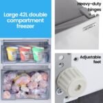 GECKO 139L Upright Portable Fridge / Freezer, 12V/24V for Motorhome and Caravan, Silver - Image 9