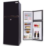 GECKO 142L Upright Portable Fridge / Freezer, 12V/24V for Motorhome and Caravan, Black