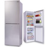 GECKO 160L Upright Portable Fridge / Freezer, 12V/24V for Motorhome and Caravan, Silver