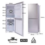 GECKO 160L Upright Portable Fridge / Freezer, 12V/24V for Motorhome and Caravan, Silver - Image 11