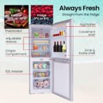GECKO 160L Upright Portable Fridge / Freezer, 12V/24V for Motorhome and Caravan, Silver - Image 2