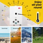 Thermomate Portable Gas Outdoor Camping Hot Water Heater System, with 12V Pump, Shower Head, White - Image 7