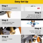 Thermomate Portable Gas Outdoor Camping Hot Water Heater System, with 12V Pump, Shower Head, White - Image 8