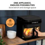 EUROCHEF 6.5L Air Fryer, Electric Digital Airfryer with Glass Container, Black - Image 8