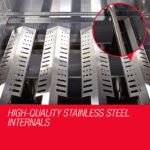 EuroGrille 5 Burner Outdoor BBQ Grill Barbeque Gas Stainless Steel Kitchen Commercial - Image 4