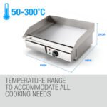 THERMOMATE Electric Griddle Grill BBQ Hot Plate Commercial Stainless Steel - Image 5