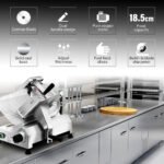 EuroChef Commercial 10 Meat Slicer Food Cutting Machine Electric Deli Shaver - Image 2