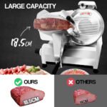 EuroChef Commercial 10 Meat Slicer Food Cutting Machine Electric Deli Shaver - Image 4