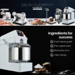 EUROCHEF 10L Spiral Dough Mixer Commercial Machine Bakery Kneader Small Litre - Image 3