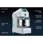 EUROCHEF 30L Spiral Dough Mixer Commercial Machine Bakery Bread Kneader Litre Small - Image 8