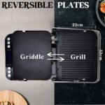 EUROCHEF EUC-CG7 Smart Multi Contact Grill Sandwich Panini Press Maker Fast Cafe Style - Image 10