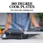 EUROCHEF Smart Multi Contact Grill Sandwich Press Panini Waffle Maker Griddle Stainless Steel - Image 4