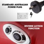 EUROCHEF Electric Meat Grinder, Stainless Steel Mincer Sausage Filler Kibbe Maker, Red - Image 9