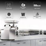 EUROCHEF Meat Grinder Mincer Food Commercial Electric Machine Chopper Shredder - Image 2