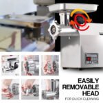 EUROCHEF Meat Grinder Mincer Food Commercial Electric Machine Chopper Shredder - Image 5