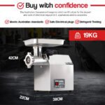 EUROCHEF Meat Grinder Mincer Food Commercial Electric Machine Chopper Shredder - Image 6