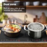 EUROCHEF Double Induction Cooktop, 9 Heat Levels, Fast Electric Portable Cooker, Touch Controls, Standard 10A Power Plug - Image 5