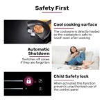 EuroChef 60cm 4 Zone Induction Cooktop, 7200W Electric, Dual Link Bridged Zone Hobs, Touch Controls - Image 9