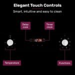 EuroChef 60cm Stainless Built-in 70L Grill 8 Function Fan Forced Electric Wall Oven - Image 5