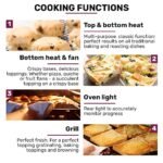 EuroChef 60cm Stainless Built-in 70L Grill 8 Function Fan Forced Electric Wall Oven - Image 12