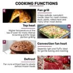 EuroChef 60cm Stainless Built-in 70L Grill 8 Function Fan Forced Electric Wall Oven - Image 13