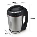 EUROCHEF Soup Maker Blender Smoothie Compact Hot Cold Stainless Steel Mixer - Image 6