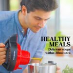 EUROCHEF Soup Maker Blender Smoothie Compact Hot Cold Stainless Steel Mixer - Image 8