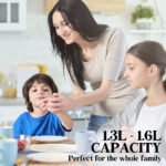 EUROCHEF Soup Maker Blender Smoothie Compact Hot Cold Stainless Steel Mixer - Image 9