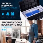 POLYCOOL 30L Evaporative Air Cooler Portable Industrial Fan, Purifier, Humidifier, Remote Control - Image 9