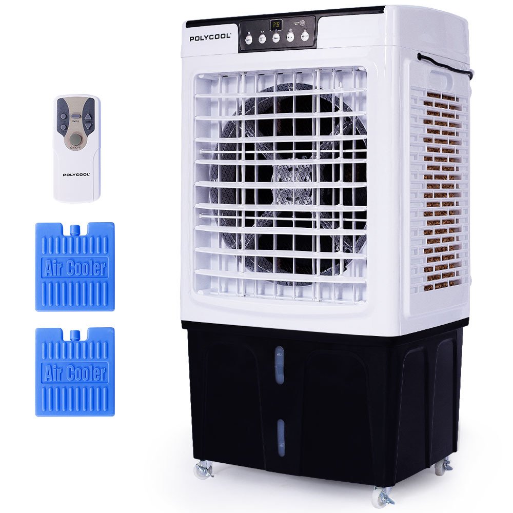 V219-COLECLPYC5GA-73840-00.jpg POLYCOOL 45L 125W Evaporative Air Cooler Portable Industrial Fan, Purifier, Humidifier, Remote Control - Image 1