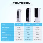 POLYCOOL 8L Portable Evaporative Air Cooler 24 Hour Timer 4 in 1 Cooling Fan - Image 4