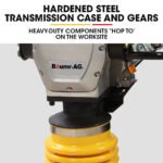 BAUMR-AG 77KG 285 x 345mm Tamping Rammer, 10kN 6.5hp, w/ Transport Wheel Kit, Compactor for Soil Sand Gravel Asphalt - BRM-700 - Image 4