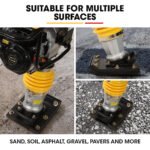 BAUMR-AG 77KG 285 x 345mm Tamping Rammer, 10kN 6.5hp, w/ Transport Wheel Kit, Compactor for Soil Sand Gravel Asphalt - BRM-700 - Image 8