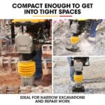 BAUMR-AG 77KG 285 x 345mm Tamping Rammer, 10kN 6.5hp, w/ Transport Wheel Kit, Compactor for Soil Sand Gravel Asphalt - BRM-700 - Image 9