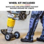 BAUMR-AG 77KG 285 x 345mm Tamping Rammer, 10kN 6.5hp, w/ Transport Wheel Kit, Compactor for Soil Sand Gravel Asphalt - BRM-700 - Image 10