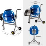 Baumr-AG 70L Portable Cement Concrete Mixer Electric Construction Sand Gravel - Image 3