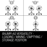 Baumr-AG 135L Cement Concrete Mixer Electric Portable Construction Sand Gravel - Image 3