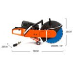 Baumr-AG 75cc Concrete Cut Off Demolition Saw Wet Demo Road Cutter Brick - Image 6