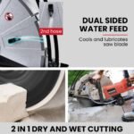 BAUMR-AG 2400W Electric Concrete Saw 355mm Demolition Cutter Wet Dry Demo Tool Circular Cutting - Image 5