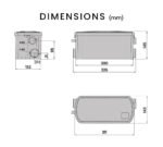 PROTEGE 2 Inlet Grey Water Pump for Bathroom Fixtures Shower Basin Bath - Image 4