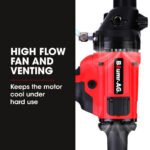 BAUMR-AG 1800W 120mm Handheld Core Drill & 76mm Diamond Drill Bit Combo, for Concrete Coring Hole Drilling - Image 5