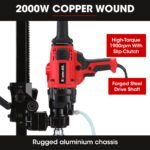 BAUMR-AG 2000W 160mm Handheld Core Drill w/Stand,63mm & 127mm Drill Bit Combo, for Concrete Coring Hole Drilling - Image 3