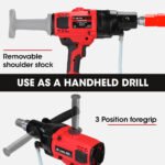BAUMR-AG 2000W 160mm Handheld Core Drill w/Stand,63mm & 127mm Drill Bit Combo, for Concrete Coring Hole Drilling - Image 6