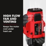 BAUMR-AG 2000W 160mm Handheld Core Drill w/Stand,63mm & 127mm Drill Bit Combo, for Concrete Coring Hole Drilling - Image 8