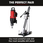 BAUMR-AG 3200W 300mm Wet/Dry Core Drill w/ Wheeled Rig Stand Combo, for Concrete Coring Hole Drilling - Image 3