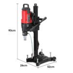 BAUMR-AG 3200W 280mm Concrete Core Drill with Wheeled Stand Rig - Image 2
