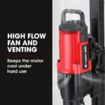 BAUMR-AG 3200W 280mm Concrete Core Drill with Wheeled Stand Rig - Image 4