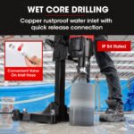 BAUMR-AG 3200W 280mm Concrete Core Drill with Wheeled Stand Rig - Image 6