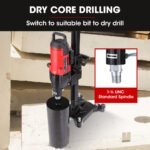 BAUMR-AG 3200W 280mm Concrete Core Drill with Wheeled Stand Rig - Image 7